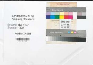 Entnazifizierung Albert Kramer , geb. 21.03.1903 (Oberstaatsanwalt)