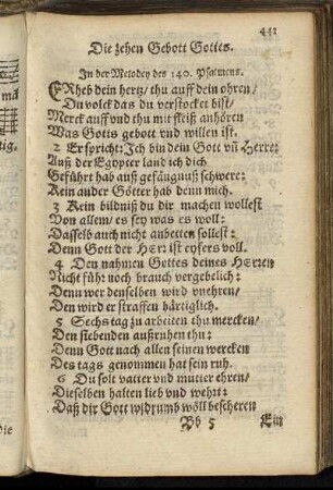 Die zehen Gebott Gottes.