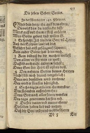 Die zehen Gebott Gottes.