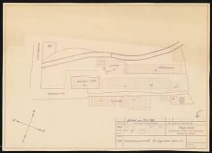 Garten Fabrik Hugo Kern, Schramberg: Lageplan Stadtplanausschnitt 1:500