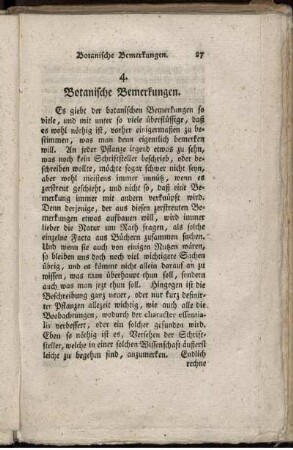 4. Botanische Bemerkungen.