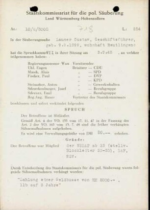 Launer, Gustav