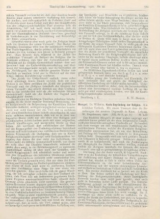 570-571 [Rezension] Mengel, Wilhelm, Kants Begründung der Religion