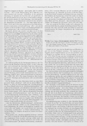 674-675 [Rezension] Wizisla, Claus-Jürgen, Schwierigkeiten mit der Ehe?
