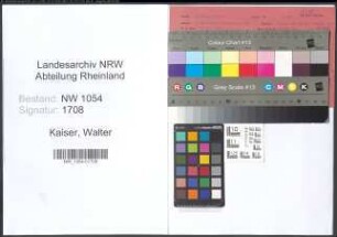 Entnazifizierung Walter Kaiser , geb. 12.01.1896 (Fabrikarbeiter)