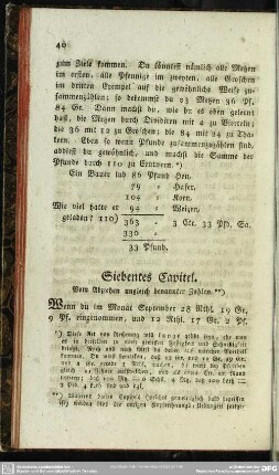 Siebentes Capitel. Vom Abziehen ungleich benannter Zahlen
