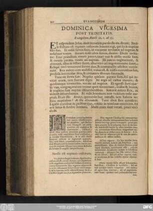 Dominica Vigesima Post Trinitatis. Evangelium Matth. 22, 1. ad 15.