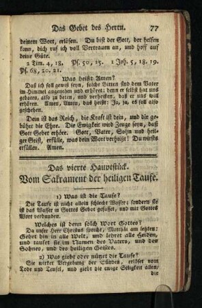 Das vierte Hauptstueck: Vom Sakrament der heiligen Taufe