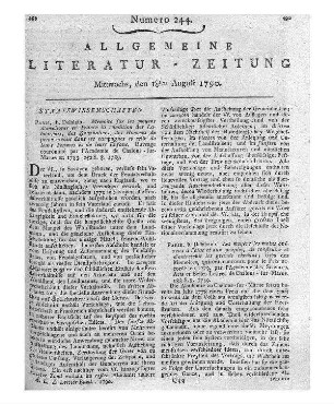 Les moyens les moins onéreux à l'état et aux peuples, de construire et d'entretenir les grands chemins. Paris: Delalain 1789
