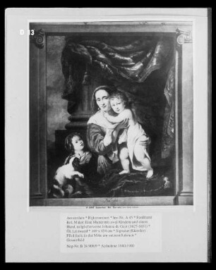 Eine Mutter mit zwei Kindern und einem Hund, möglicherweise Johanna de Geer (1627-1691)