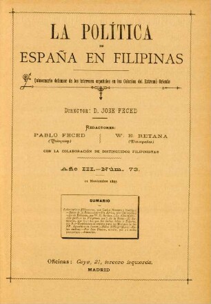 Núm. 73. 21 Noviembre 1893