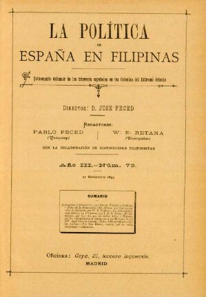 Núm. 73. 21 Noviembre 1893