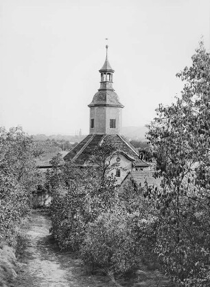 Jena-Wöllnitz, Dorfkirche. Ansicht von Nordwesten