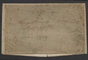 Rechnungen, Abrechnungen, Quittungen (1809)