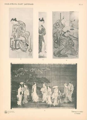 Pl. 16. Estampes en couleur et peinture