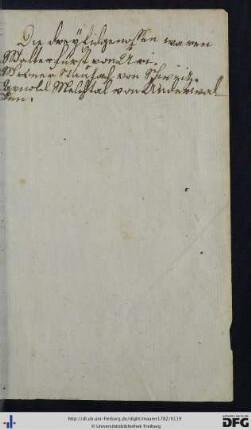 Handschriftliche Notiz.