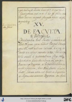 [fol. 51] De facultate Philosophica