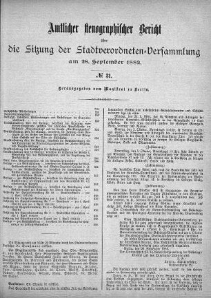 No 31, 28. September 1882