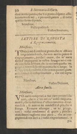 Lettere Di Risposta à Ringraziamenti.