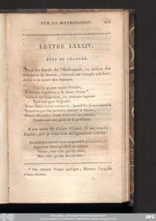 Lettre LXXXIV.