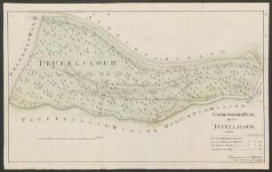 Geometrischer Plan über das Teufelsloch
