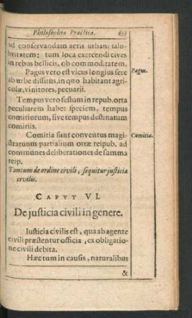 Caput VI. De iusticia civili in genere.