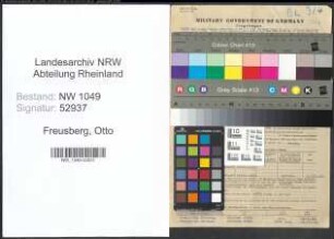 Entnazifizierung Otto Freusberg , geb. 04.07.1909 (Oberarzt)