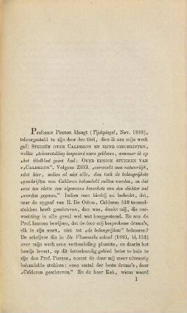 Mijne "Studiën" over Calderon en zijne Geschriften verdedigd tegen Professor A. Pierson, door J. J. Putman
