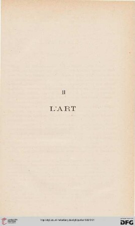 II : L’art
