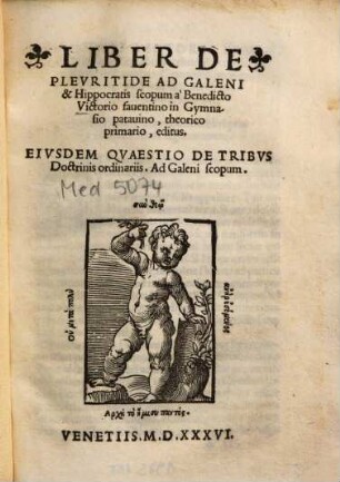 Liber de pleuritide : ad Galeni & Hippocratis scopum