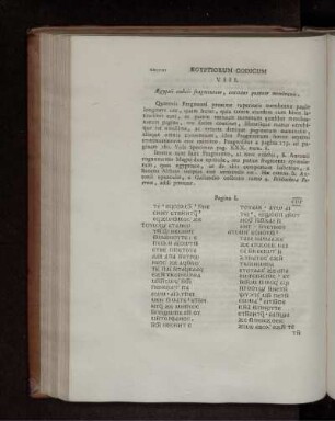 VIII. Ægyptii codicis fragmentum, constans quatuor membranis