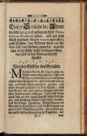 Einige Sprüche der Alten/ [...].