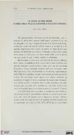 4: Di alcuni antichi edifizi scoperti nella villa Aldobrandini e nelle sue vicinanze