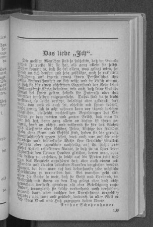 Das liebe "Ich"