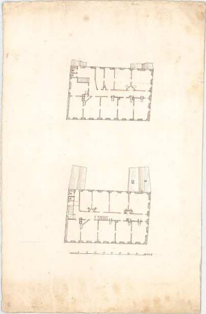 Voit, Johann Michael; Lagepläne und nicht identifizierte Grundrisse - Grundrisse