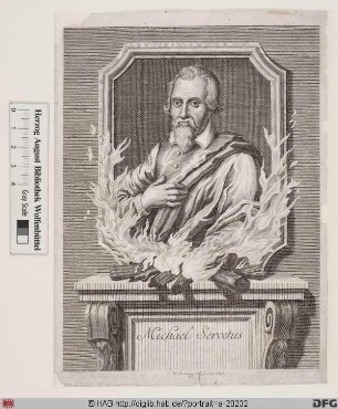 Bildnis Michael Servet (eig. Miguel Serveto y Reves)