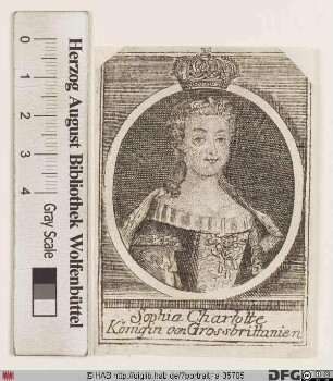 Bildnis Charlotte (Sophie Ch.), Königin von Großbritannien u. Irland, geb. Prinzessin von Mecklenburg-Strelitz