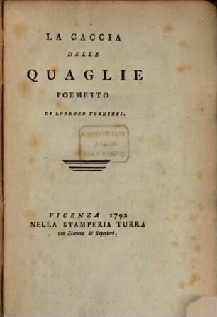 La caccia delle quaglie