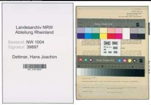 Entnazifizierung Hans Joachim Dettmar , geb. 28.03.1914 (Arzt)