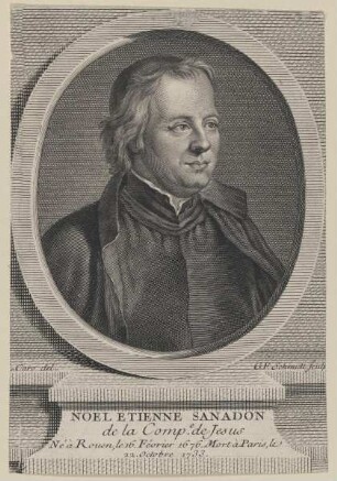 Bildnis des Noel Etienne Sanadon