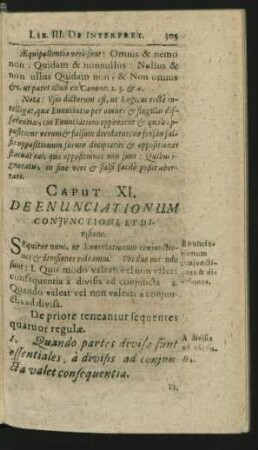 Caput XI. De Enunciationum Coniunctione Et Divisione.