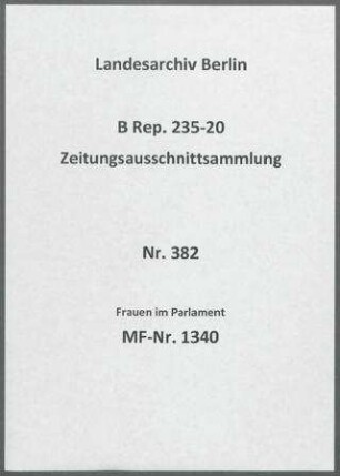 Frauen im Parlament