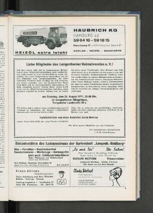 Liebe Mitglieder des Langenhorner Heimatvereins e.V.!