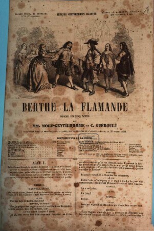 Berthe la flamande : drame en cinq actes