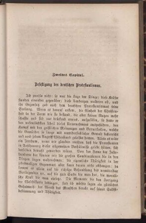 Zweites Capitel. Befestigung des deutschen Protestantismus.
