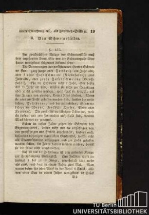 B. Schweineställe