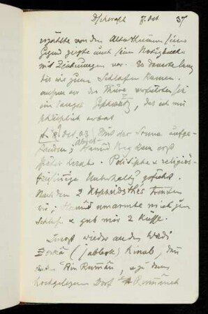 37r-41r 9.10.-10.10.1903 Dscherasch - es-Salt - Jordanbrücke - es-Salt - Jericho
