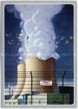 Postkarte zum Thema Atomenergie