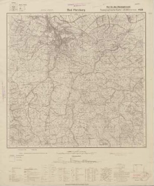 4129 Bad Harzburg, Topographische Karte 1:25000 (4cm - Karte)