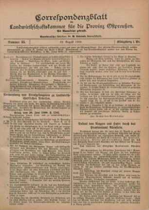 Nummer 35. 29. August 1900.
